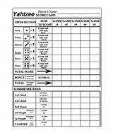 Yahtzee Game Cards Images
