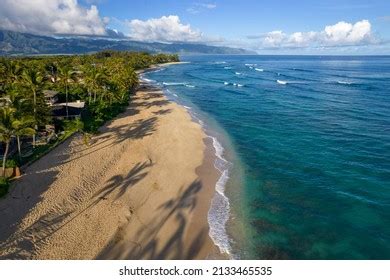 Laniakea Beach North Shore Oahu Hawaii Stock Photo