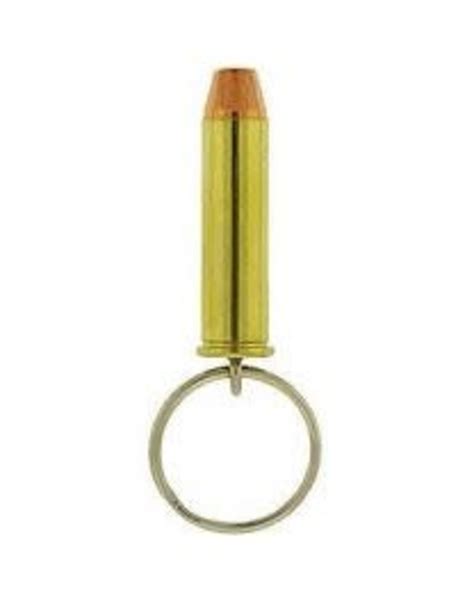 Bullet Keychain 357 Mag Brass Military Outlet