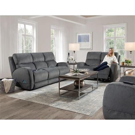 Homestretch 193 193 37 62 Casual Double Reclining Power Sofa Standard Furniture Reclining Sofa