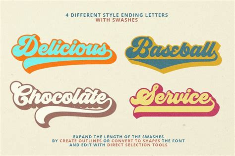 However, you can't sell the fonts on their own. Bold and Sporty Retro Groovy Script Font - only $7 ...