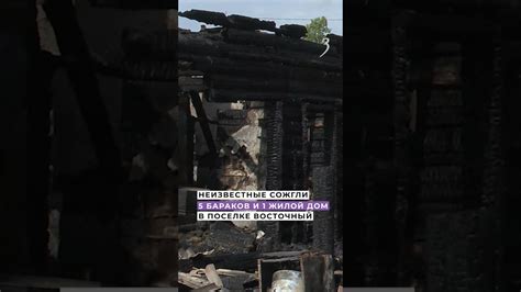 Неизвестные сожгли 5 бараков и 1 дом в поселке Восточный YouTube