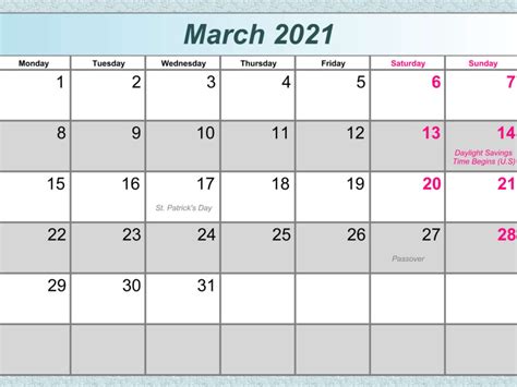Printable Calendar Feb And March 2021 Jajae Studio