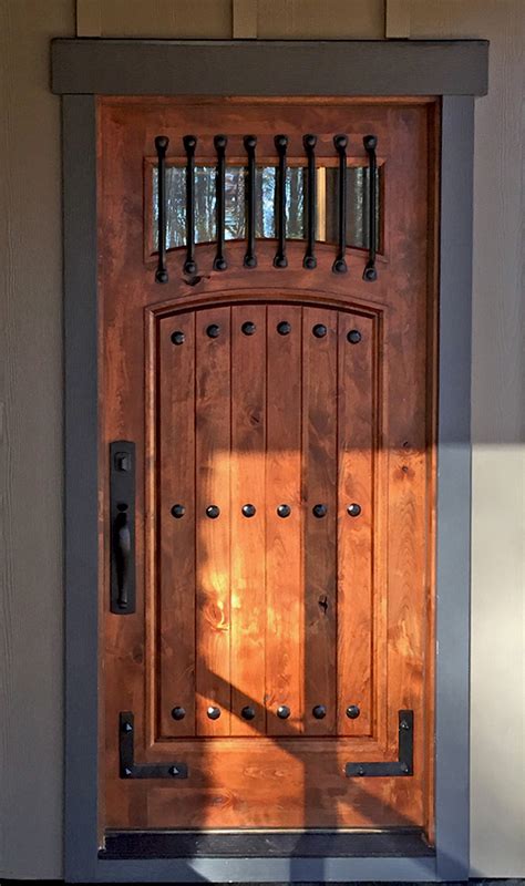 Rustic Doors Single Exterior Door Knotty Alder Doors