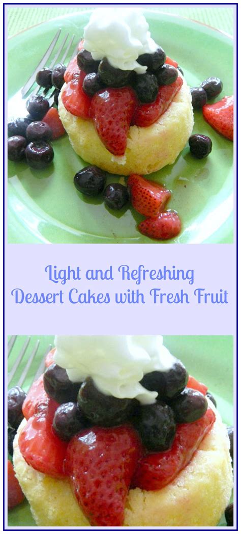 Eat these pretty treats as is, or crush them into a bowl of strawberries. Light and Refreshing Dessert Cake with Fresh Fruit ...