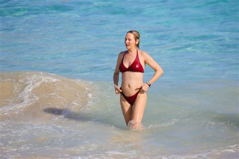 Uma Thurman In Bikini At A Beach In St Barts Hawtcelebs