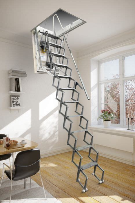 Fantozzi Elettrico Aluminium Concertina Loft Ladder Loft Ladder
