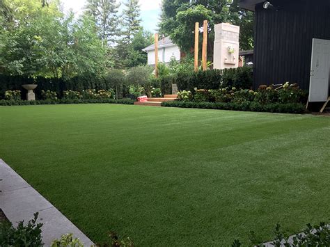 As well, making the installation surface completely pool table flat, also gives the impression of unnatural. Gallery - Artificial Turf Installation in Toronto and GTA