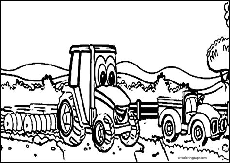 John Johnny Deere Tractor Coloring Page WeColoringPage 29 | Wecoloringpage.com