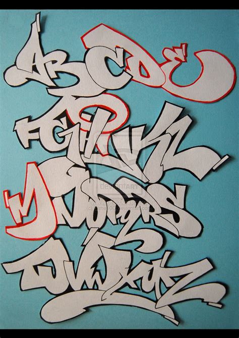 Final Graffiti Alphabet