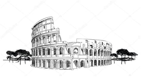 Colosseo A Roma Italia — Vettoriali Stock © Yokodesign 30041921