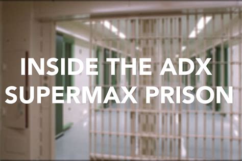 Photos Show The Supermax Prison In Colorado Also Known As Adx Where