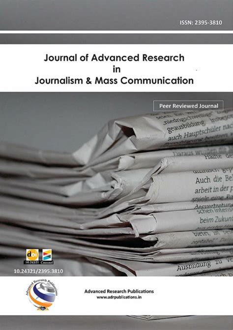 Journal Of Advanced Research In Journalism And Mass Communication Volume