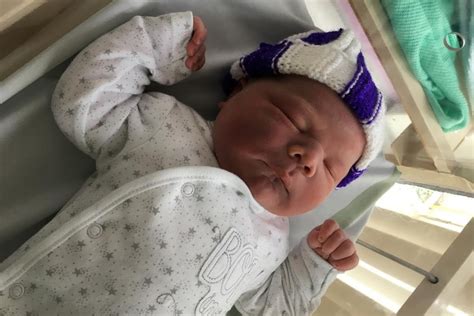 Brave mum gives birth to beefy baby boy weighing in at a whopping 12