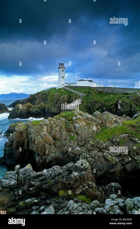 Lighthouse At Fanad Head County Donegal Ireland Europe Stock Photo