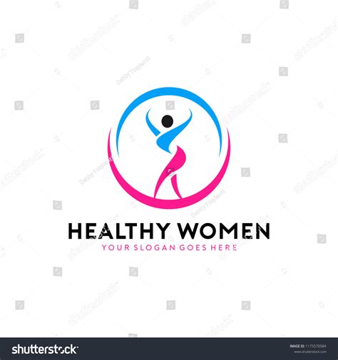 Women Health Logo Template Stock Vector Royalty Free 1175570584