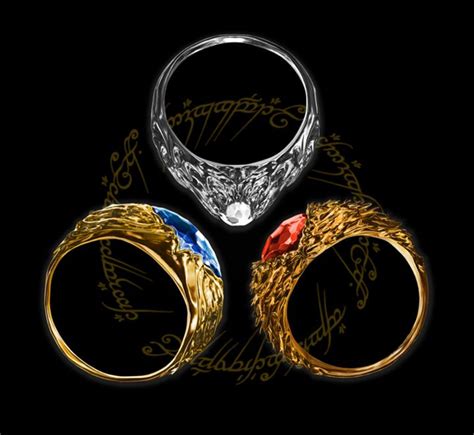 4 Vilya Narya And Nenya Elven Ring Power Ring Rings