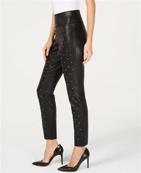 Inc International Concepts Inc Studded Faux Leather Skinny Pants