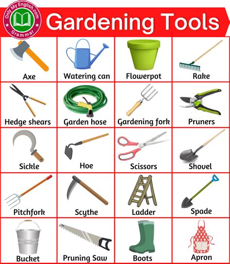 Best Gardening Tools Names With Pictures Onlymyenglish
