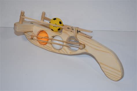 Wooden Ping Pong Ball Toy Gun Shooter Etsy
