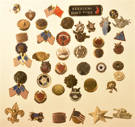 Sold Price Military And Other Lapel Pins September Am Edt