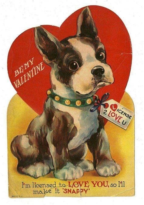 Pin By Sherelyn Nichol On Holidays Vintage Valentine Cards Dog