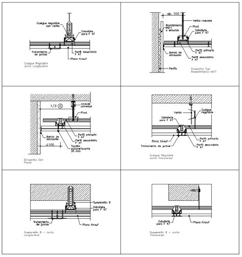 Suspended Ceiling Details Dwg Free Design Ideas Ceiling Detail