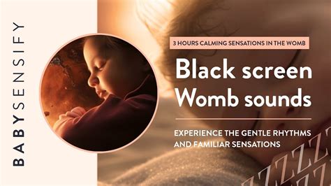 In The Womb Soothing Sounds And Black Screen For Nurturing And Aiding