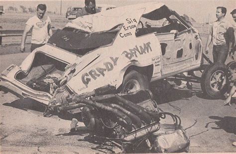 Grady Bryant Vintage Drag Racing Crash Aftermath Cool Cars