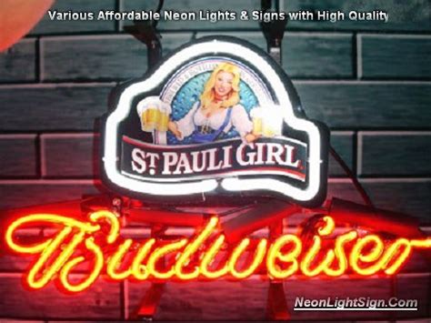 New firestone walker 805 light neon sign with hd vivid printing technology. ST. Pauli Girl BUDWEISER Neon Light Sign - Other ...