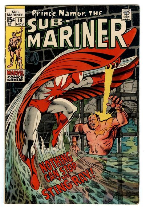 Sub Mariner Comic 19 Marvel 1969 1st App And Origin Sting Ray Thomas