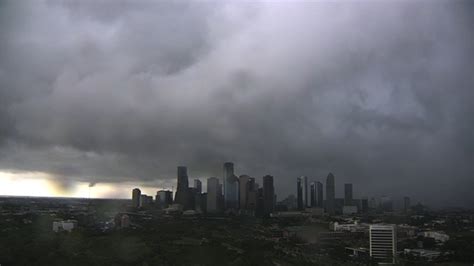 Houston Weather Scattered Storms Southwest Of Downtown Houston This