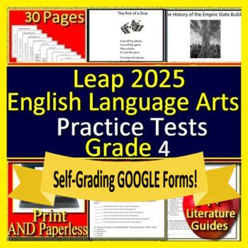 Students in grades 3 through 8 take louisiana educational assessment program (leap 2025) in english language arts, mathematics, science, and social studies. 4th Grade LEAP 2025 Test Prep - Practice Tests - English ...