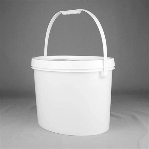 20l Oval Plastic Bucket Empty 5 Gallon Buckets With Lids Screen Printing