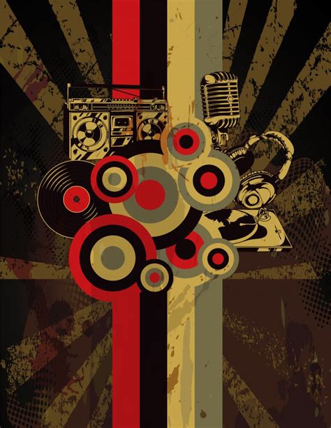 Retro Grunge Concert Poster Eps Vector Vector Graphics Vector Art