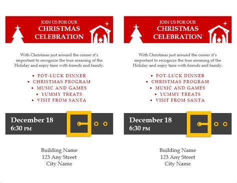 Edit and download birthday design templates free ⏩ crello choose. Christmas Flyer Template for Word