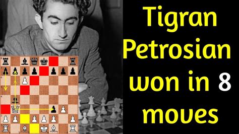 Wow Tigran Petrosian Won In 8 Moves English Opening Trap Chess