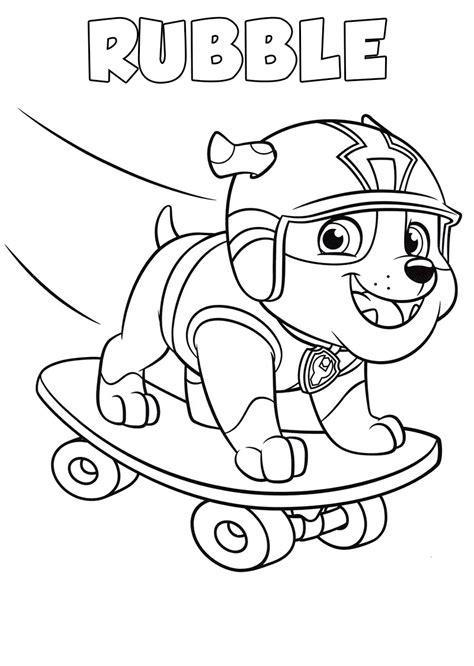 Paw Patrol Free Printables Coloring Pages Printable Templates