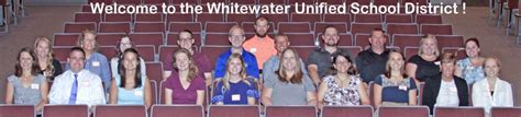 Whitewater Unified School District 2018 2019 New Hires Whitewater Banner