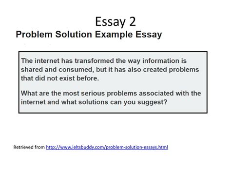 Problem Solution Essays