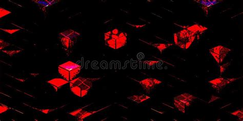 Black Background With Red Symbols And Texture Decorative Wallpaper