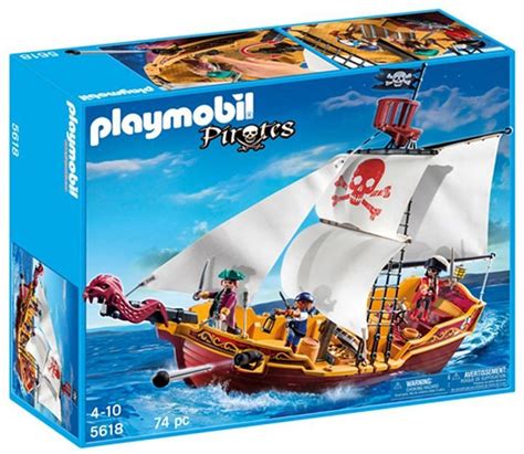 Playmobil Red Serpent Pirate Ship Playset 5618 Playmobil Pirate