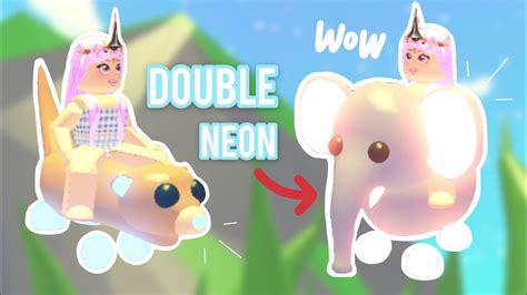 Making Neon Elephantmeerkat 🐘 Roblox Adopt Me Youtube