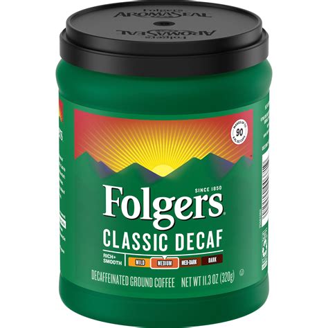 Buy Folgers Decaf Classic Medium Roast Ground Coffee Oz Can