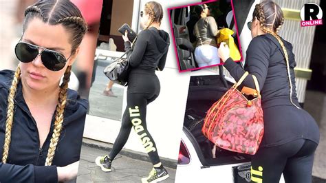 One Day Two Omg Booties Khloe Kim Kardashian Face Off In L A Booty