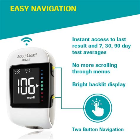 Accu Chek Instant Wireless Blood Glucose Monitoring System With Free