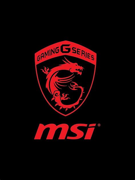 Msi Gaming Series Transparent Logo Red Drawstring Bag For Sale By