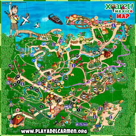 Xcaret Park Map How To Avoid Getting Lost Xcaret Smart Shopping Tips