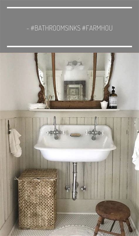 30 Vintage Farmhouse Bathroom Sink