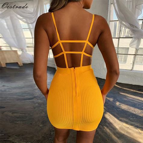 Ocstrade Bandage Clothing 2019 New Summer Women Spaghetti Strap Bandage